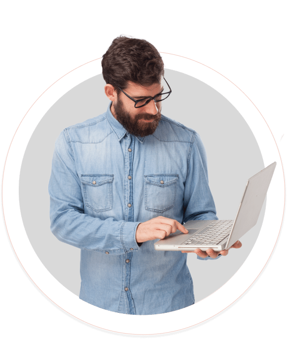 Man with laptop