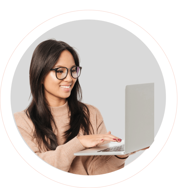girl with laptop